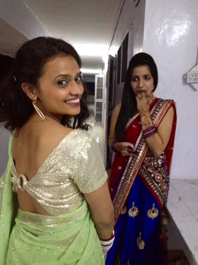 Me trying to bring Sexy Back in a almost backless sari blouse